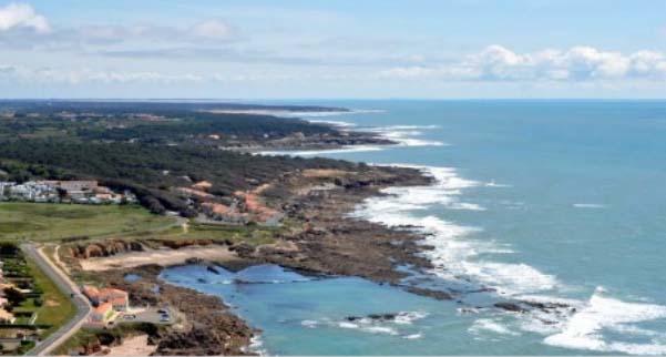 Talmont-Saint-Hilaire (Vendée), La côte avant la construction du port