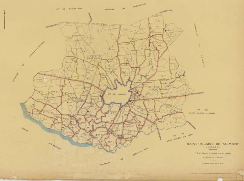 Saint-Hilaire-de-Talmont, Carte administrative en 1975