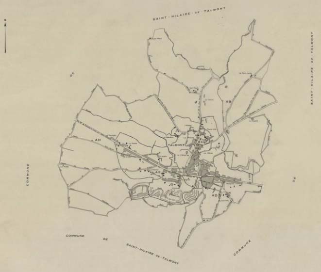 Talmont (Vendée), Carte administrative en 1975