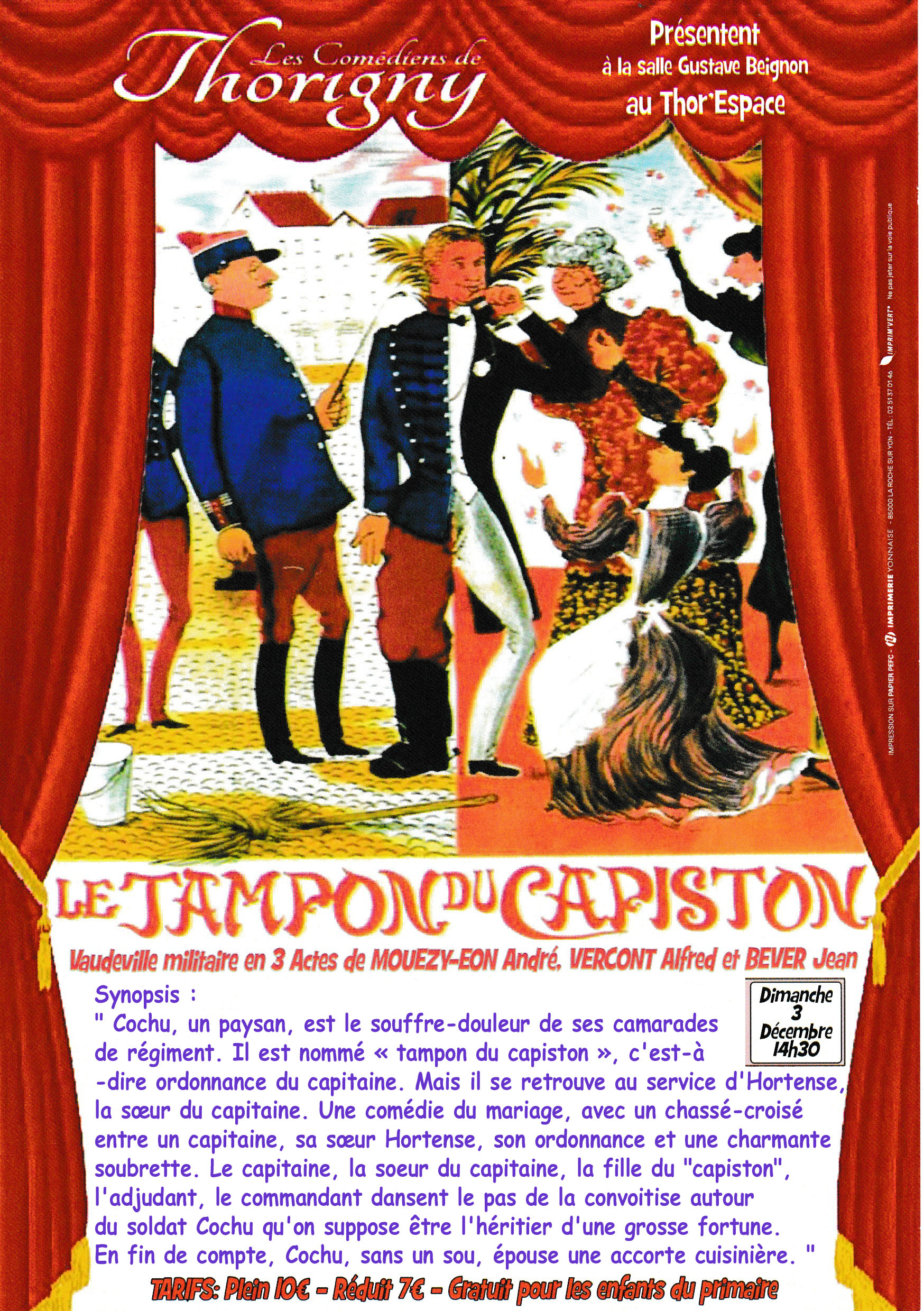 Thtre humoristique avec Les Comdiens de Thorigny (Vende)