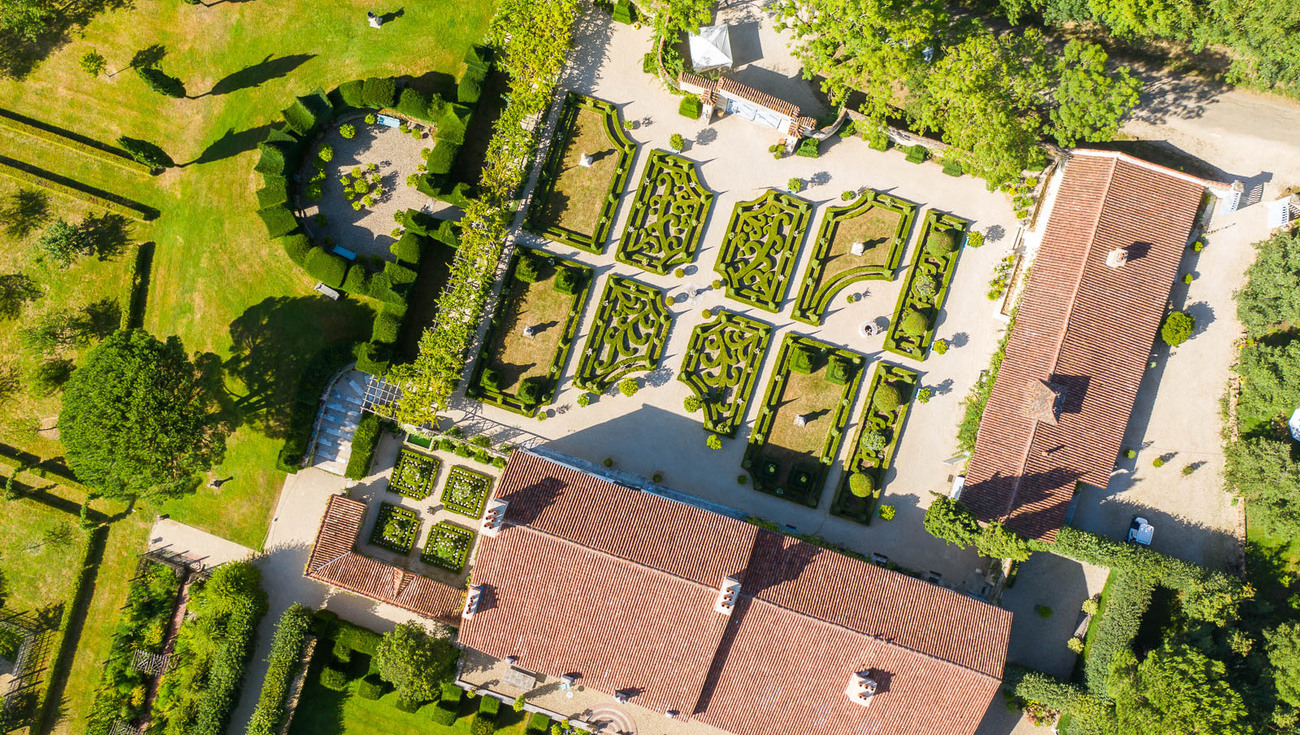 Les jardins de William Christie vus du ciel
