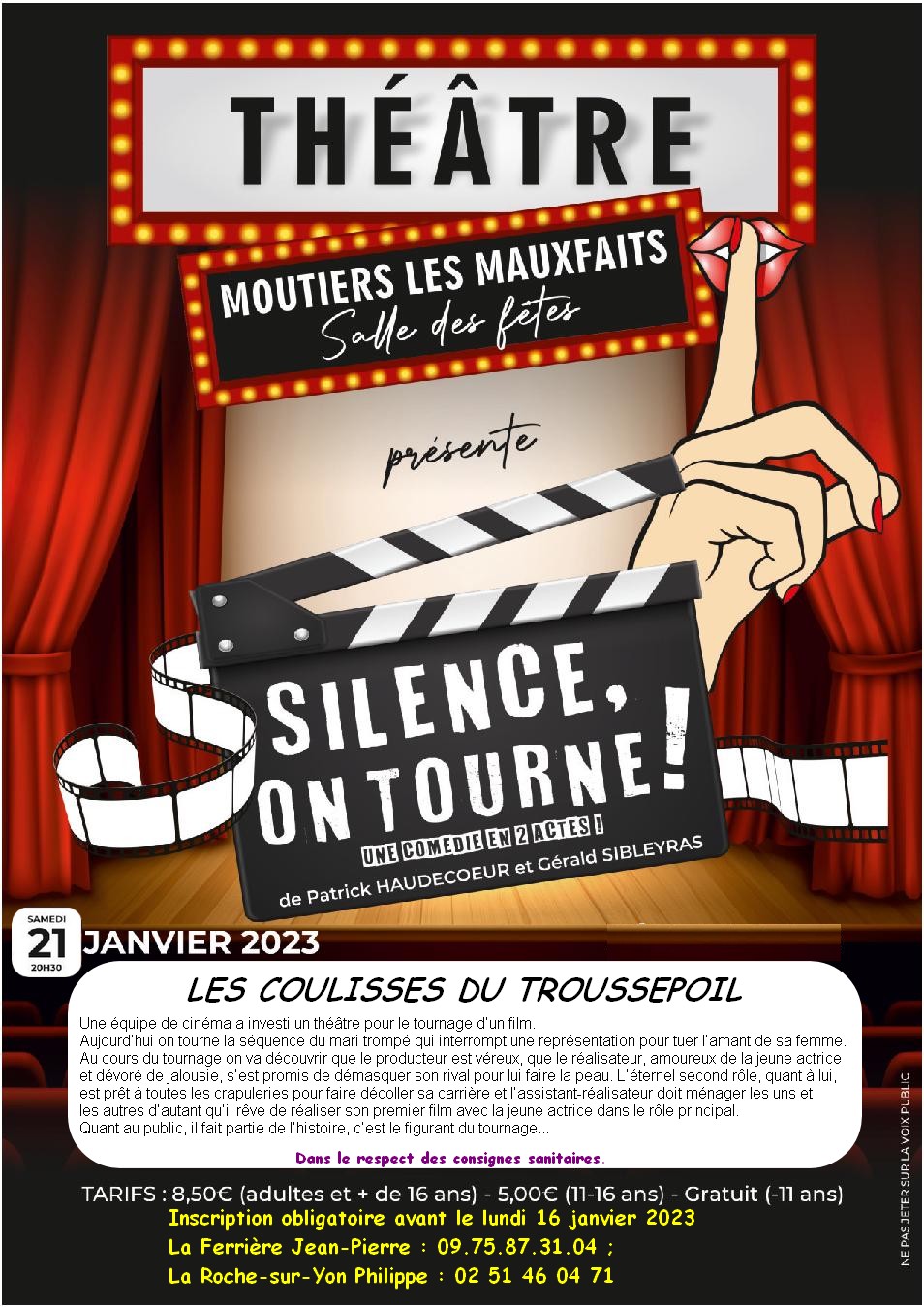 Thtre humoristique avec Les Coulisses Du Troussepoil (Vende)