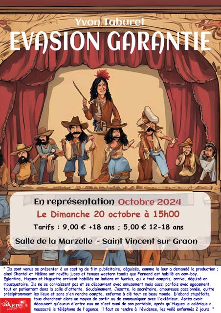 "vasion garantie" une comdie d'Yvon Taburet
